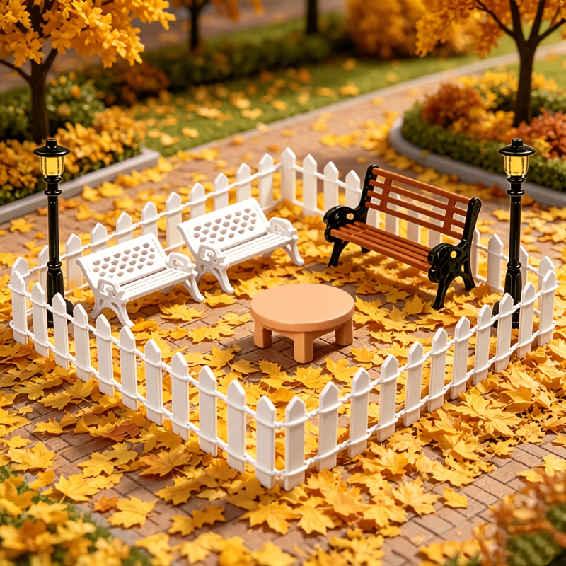 10pcs Plastic Model Set for Micro-landscape Garden Decoration